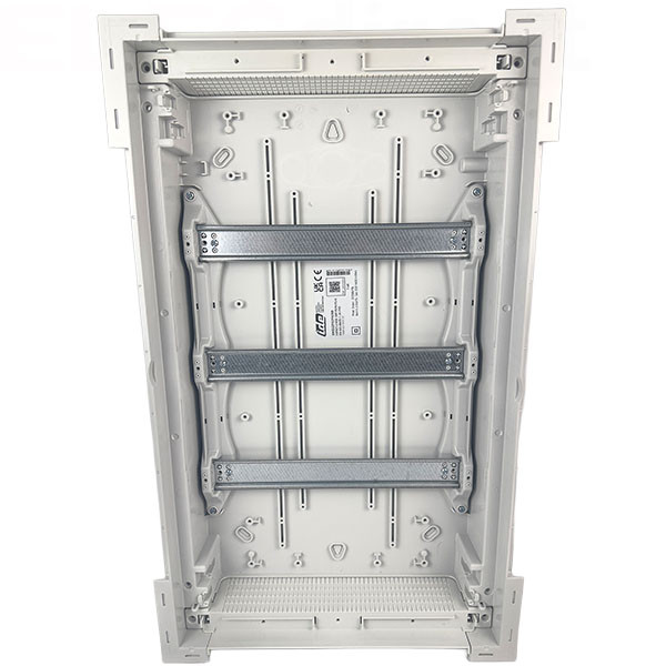 Digital Electric - Coffret encastré vide - IP40 porte métal extra plate - 3 rangées - 42 mod - Réf : 07436
