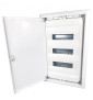 Digital Electric - Coffret encastré 3 rangée de 12+2 modules - IP40 - Porte métal extra plate - Réf : 07436
