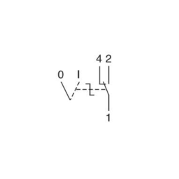 Schneider - Commutateur 2 positions - 1 contact inverseur OF 230V 20A - Réf : SCHA9E18070