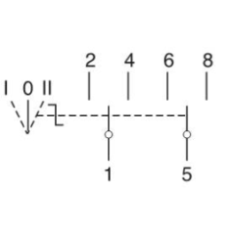 Schneider - Acti9, iSSW commutateur 3 positions 2 contacts inverseurs OF 20A - 230V - Réf : A9E18074