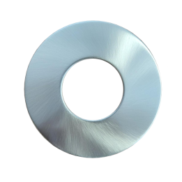 SOLUM - Collerette alu brossé ronde pour Spot LED ONE et ANDRO - Réf : B001BS