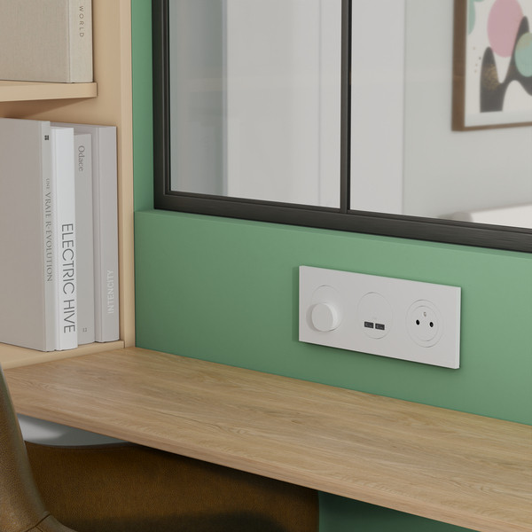 Schneider - Odace 2025 - sortie de câble - serre câble 6 à 12 mm² - blanc craie - Réf : S920662