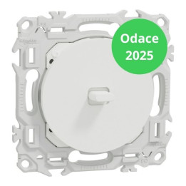 Schneider - Odace 2025 - Va et Vient ou Poussoir à levier - blanc craie - Réf : S920203