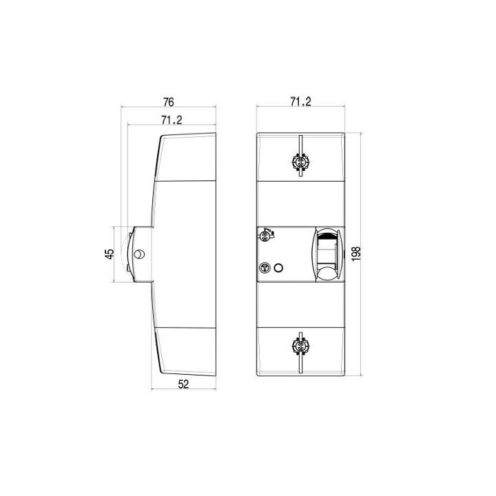 Legrand - Disjoncteur de branchement Enedis - bipolaire - 15/45A instantané - 500MA - Réf : 401000