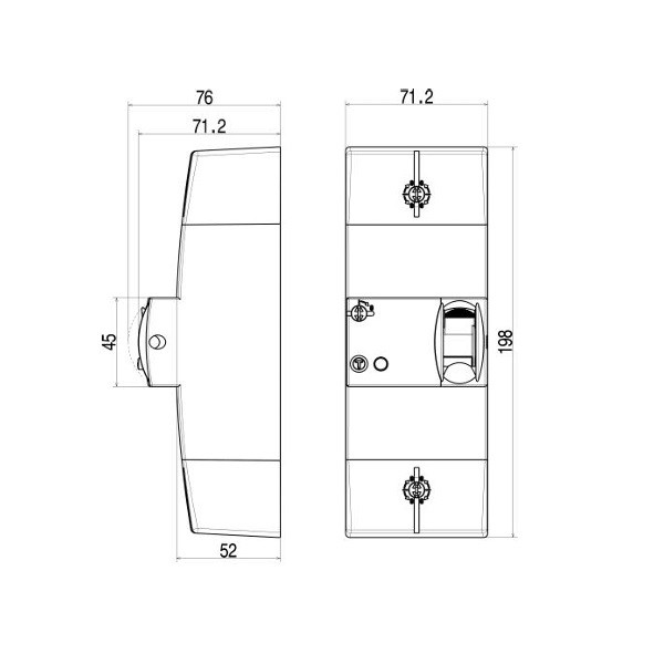 Legrand - Disjoncteur de branchement Enedis - bipolaire - 15/45A instantané - 500MA - Réf : 401000
