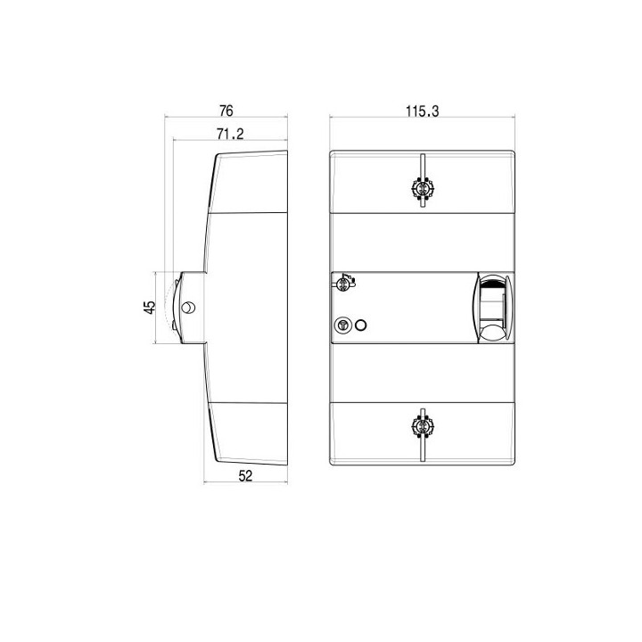 Legrand - Disjoncteur de branchement Enedis - 4P - 30/60A 500 MA Sélectif - Réf : 401013