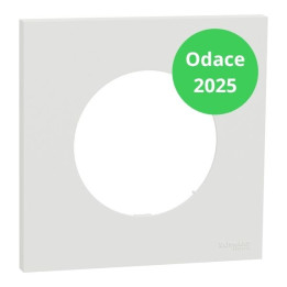 Schneider - Odace 2025 - plaque de finition 1 poste - Blanc craie - Réf : S920702