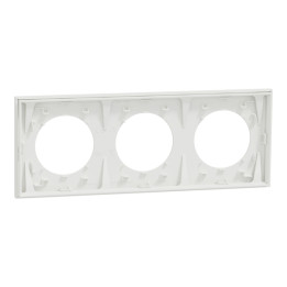 Schneider - Odace 2025 - plaque de finition 3 postes - Blanc craie - Réf : S920706