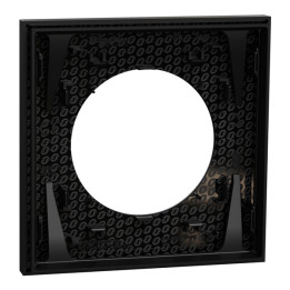 Schneider - Odace 2025 - plaque de finition 1 poste - Noir onyx - Réf : S940702