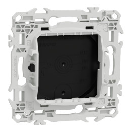 Schneider - Odace 2025 - Obturateur - pré-perçage pour sortie de câble - Noir onyx - Réf : S940666