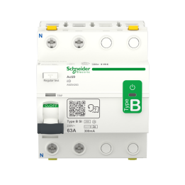 Schneider - Acti9 iID - Interrupteur différentiel - 2P - 63A  - 300ma - Type B-SI - Réf : A9Z64263