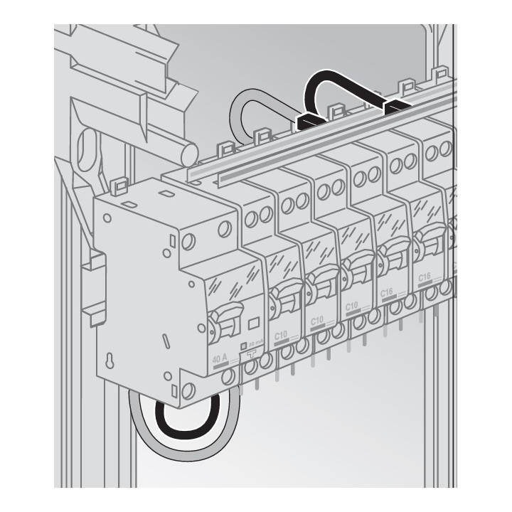 Legrand - Cordon de repiquage Phase pour bornes à vis - 10mm2 - Réf : 404908