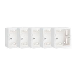 LEGRAND - Mosaic - LOT de 5 Cadres saillie 1 poste - prof 40 - 2 modules - Réf : 080281x5