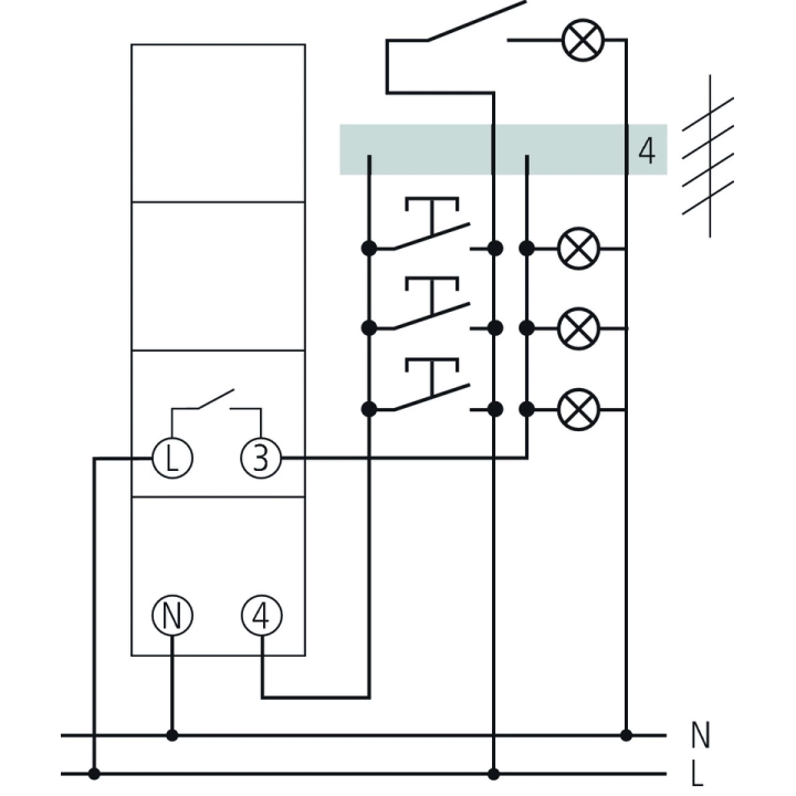 Theben - Minuterie modulaire 1 a 7 minutes - 16A - ELPA8 - Réf : 0080002