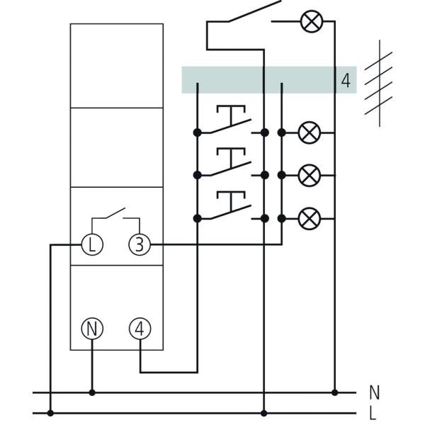 Theben - Minuterie modulaire 1 a 7 minutes - 16A - ELPA8 - Réf : 0080002