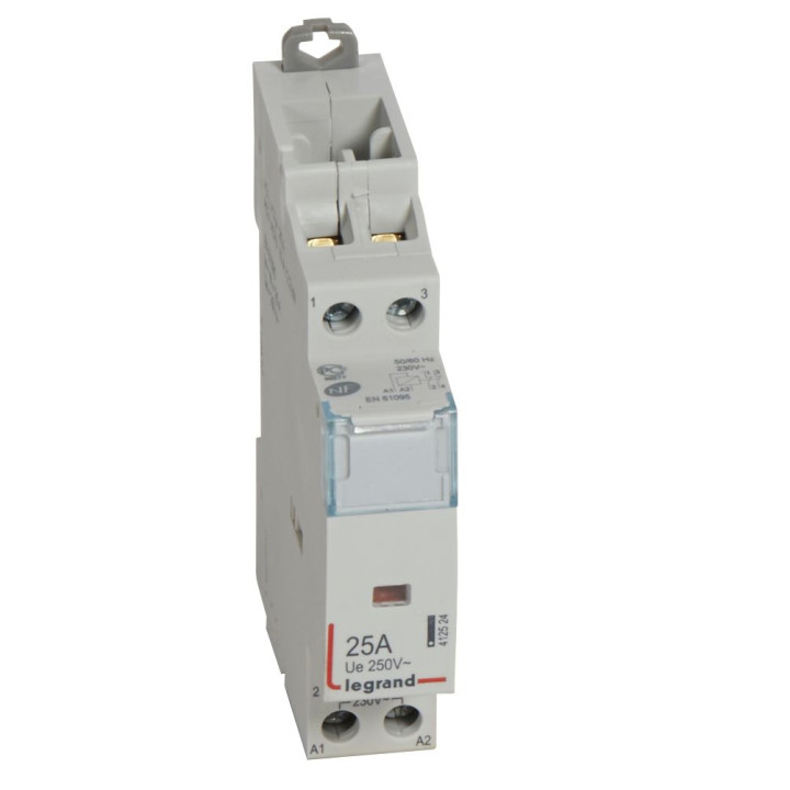 Legrand - Contacteur de puissance bipolaire bobine 230V - 25A - 2O - Réf : 412524