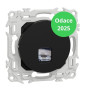 Schneider - Odace 2025 - Prise RJ45 - Cat6 STP grade 2TV min à grade 3TV - Noir onyx - Réf : S940476