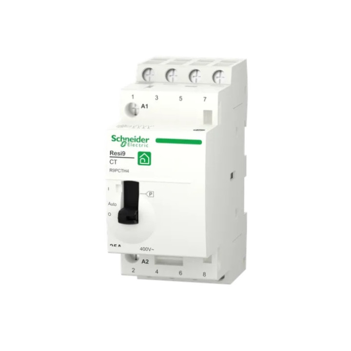 Schneider -  contacteur heures creuses - 4NO - 25A - commande manuelle - Réf : R9PCTH4