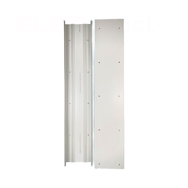 Cofrelec - Goulotte GTL saillie 255 cm - 2 fonds - 2 couvercles - 2 cloisons - 6 supports - Réf : COF255SCE1