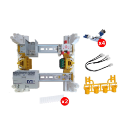 Legrand - Coffret VDI GRADE 2 avec brassage STP - 4 RJ45 / TV 2 sorties - Réf : 413248
