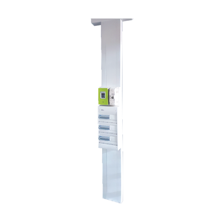 Cofrelec - Goulotte GTL saillie 255 cm - 2 couvercles - 13 modules - Réf : COF255SCE1