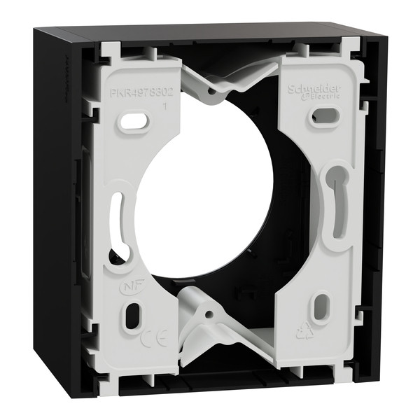 Schneider - Odace 2025 - boîte pour montage en saillie - 1 poste - noir onyx - Réf : S940762