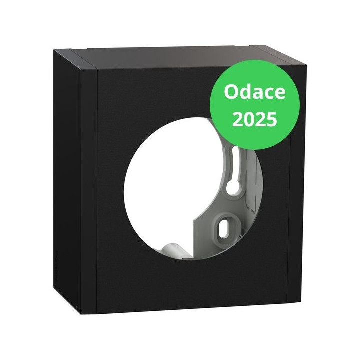 Schneider - Odace 2025 - boîte pour montage en saillie - 1 poste - noir onyx - Réf : S940762