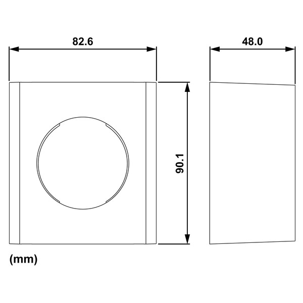 Schneider - Odace 2025 - boîte pour montage en saillie - 1 poste - noir onyx - Réf : S940762