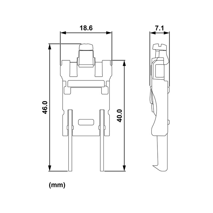 Schneider - Odace 2025 - sachet de 20 griffes longues - boîtes 50/60 mm - Réf : S989691