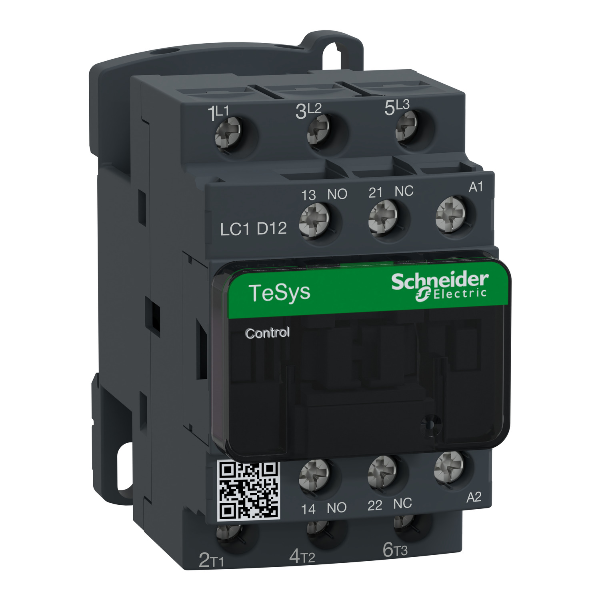 Schneider Tesys - Contacteur moteur - 12A - 1F+1O - 24Vca - Réf : LC1D12B7