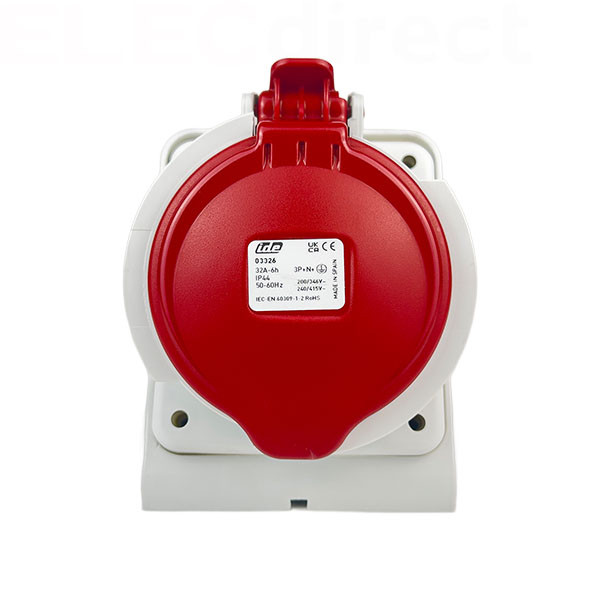 Digital - Prise de Courant Européenne socle 3P+T+N 32A - 380V IP 44 - Réf : 51218 (03326)