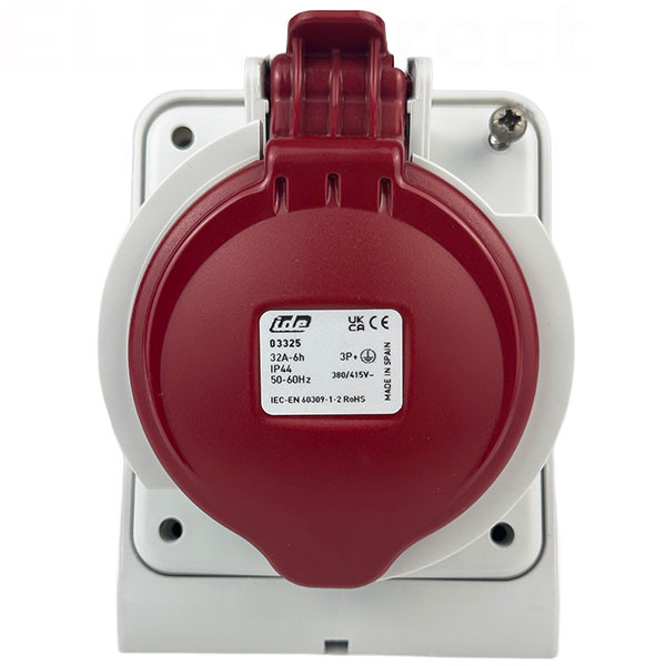Digital - Prise de Courant Européenne socle 3P+T 32A - 380V IP 44 - Réf : 51214 (03325)