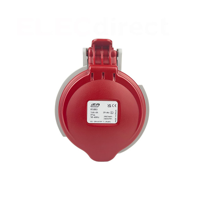 Digital - Fiche femelle 3P+N+T 16A -380V - IP44 - Réf : 51416 (03203)
