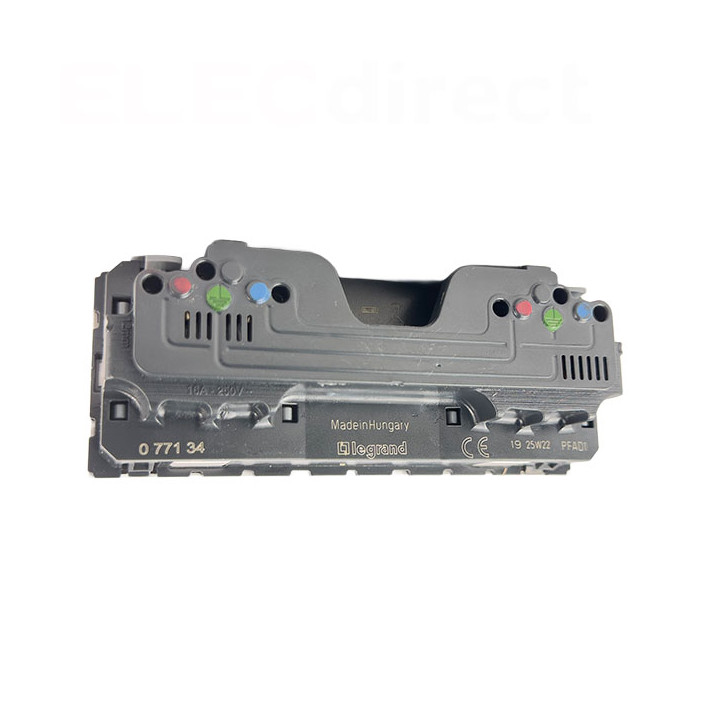 Legrand - Double prise de courant 2P+T - Précablées 2x2 modules - 16A - 230V - Surface -  Blanc - Mosaic - Réf : 077134