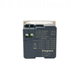 Legrand - Chargeur Simple USB Type-C - 3A - 30W Power Delivery - 2 Modules- Blanc - Mosaic - Réf : 077585L
