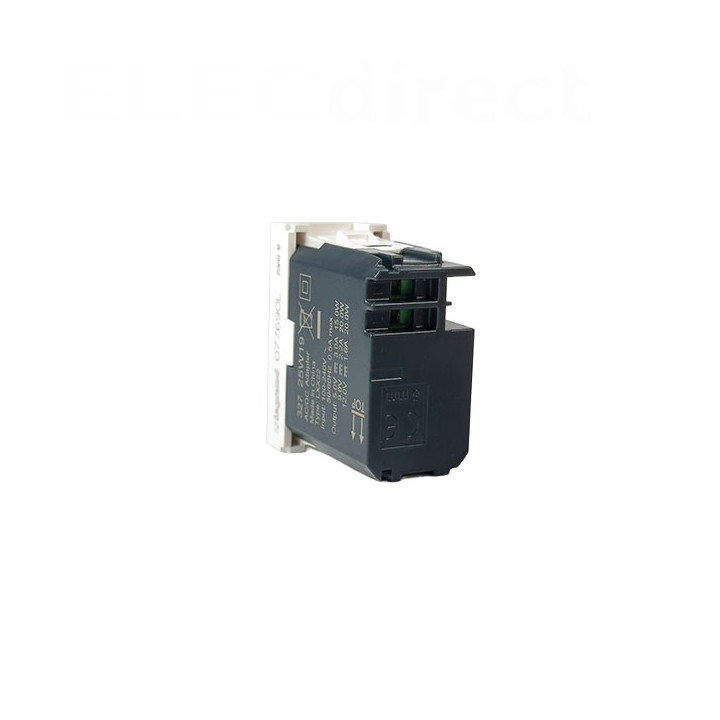Legrand - Prise chargeur USB- C - 3A/20W - 1 Port - Blanc - Mosaic - Réf : 077690L