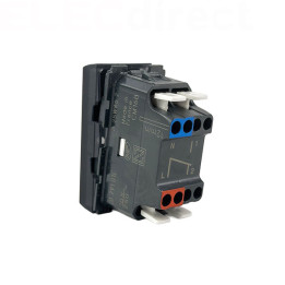 Legrand  - Interrupteur ou va-et-vient Easy LED - 10AX - 250V~ - 1 module - Noir Mat - Mosaic - Réf : 079101L