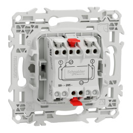 Schneider - Odace 2025 - permutateur - bornes automatiques - 10AX - blanc craie - Réf : S920205