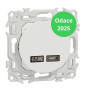 Schneider - Odace 2025 - Chargeur USB-C 65W - Forte puissance et charge rapide - Blanc craie - Réf : S920406