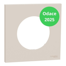 Schneider - Odace 2025 - plaque de finition 1 poste - Beige sable - Réf : S902702