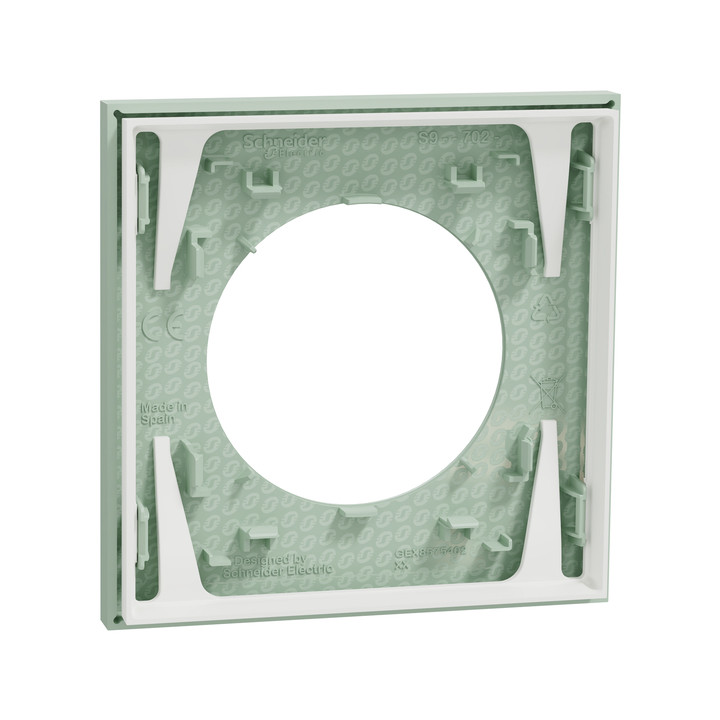 Schneider - Odace 2025 - plaque de finition 1 poste - Vert jade - Réf : S903702