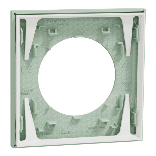 Schneider - Odace 2025 - plaque de finition 1 poste - Vert jade - Réf : S903702