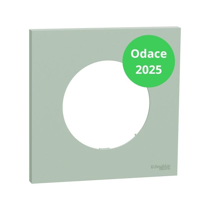 Schneider - Odace 2025 - plaque de finition 1 poste - Vert jade - Réf : S903702