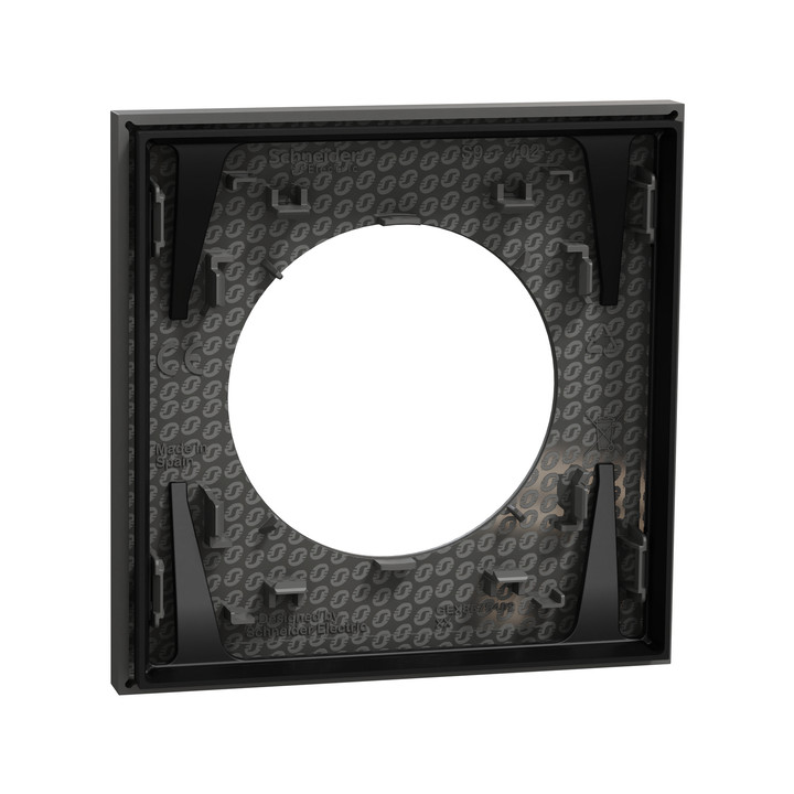 Schneider - Odace 2025 - plaque de finition 1 poste - Gris basalte - Réf : S904702