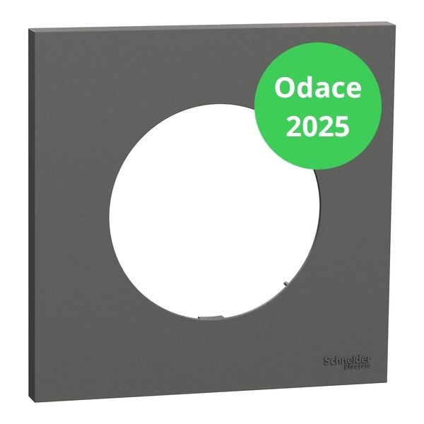Schneider - Odace 2025 - plaque de finition 1 poste - Gris basalte - Réf : S904702