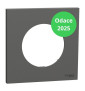 Schneider - Odace 2025 - Plaque de finition 1 poste - Gris basalte - Réf : S904702