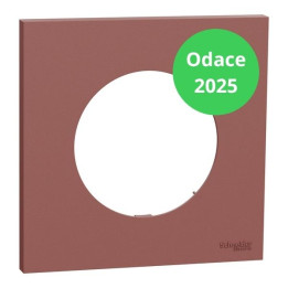 Schneider - Odace 2025 - plaque de finition 1 poste - Rose grenat - Réf : S905702