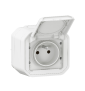 Legrand - Plexo L - Prise de courant 2P+T - 16A - Saillie - Blanc - IP55/IK08 - Réf : 069781L