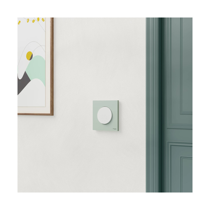Schneider - Odace 2025 - plaque de finition 1 poste - Vert jade - Réf : S903702