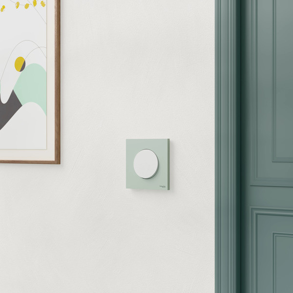 Schneider - Odace 2025 - plaque de finition 1 poste - Vert jade - Réf : S903702
